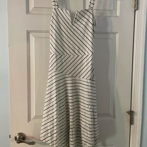 Woman’s striped handkerchief dress